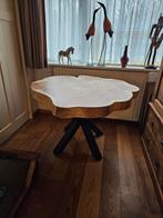 Unieke Suar Boomstamtafel - Rond 112-124cm, Ophalen, Rond, Nieuw, Natuurlijk