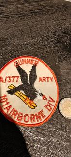 US Army A Company 377th Artillery Bn 101st Airborne Div GUNN, Ophalen of Verzenden, Landmacht, Amerika, Embleem of Badge