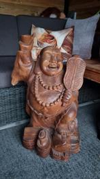 Houten Boeddha Beeld, Huis en Inrichting, Woonaccessoires | Boeddhabeelden, Ophalen, Gebruikt