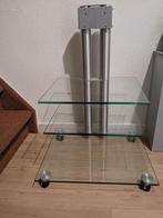 TV meubel glad, Ophalen, Gebruikt, 50 tot 100 cm, Glas