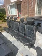 Zwart leren stoelen 3p gordel isofix rails zelfbouw camper, Auto-onderdelen, Ophalen of Verzenden, Gebruikt