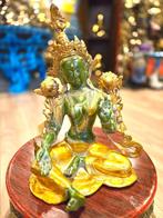 GROENE TARA BEELD 38 CM BRONS, Antiek en Kunst, Ophalen of Verzenden