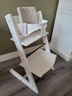 Tripp trapp met baby set en stokke tafelblad, Kinderen en Baby's, Kinderstoelen, Ophalen, Zo goed als nieuw, Meegroeistoel