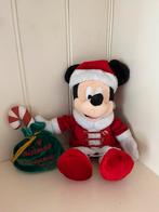 Disney kerst knuffel Mickey Mouse Santa kerstman, Mickey Mouse, Ophalen of Verzenden, Knuffel, Zo goed als nieuw