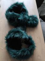 Bandeau en sjaal. Namaak bont , nieuw , donkergroen, Kleding | Dames, Ophalen of Verzenden, Nieuw, Maat 46/48 (XL) of groter, Sjaal