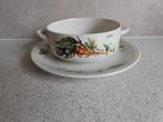 Soepkom 12 cm. met Schotel 19 cm. Royco Villeroy & Boch, Ophalen of Verzenden, Zo goed als nieuw, Kom(men), Overige stijlen