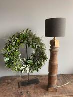 Houten baluster/balluster lamp, aura peeperkorn, nieuw., Huis en Inrichting, Ophalen, Landelijk/stoer/sober, Zo goed als nieuw