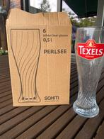 Texels bierglazen 0,5 liter, Verzamelen, Glas en Borrelglaasjes, Ophalen, Nieuw, Bierglas