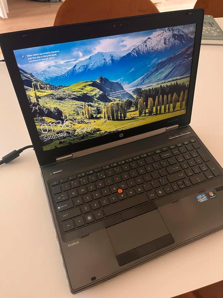 HP EliteBook i7 8560w Samsung SSD 250GB, Computers en Software, Windows Laptops, Gebruikt, 15 inch, HDD, 2 tot 3 Ghz, 4 GB, Qwerty