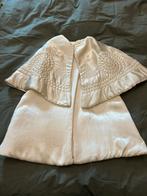 Antieke Franse doop cape, crème, mooi bewerkt, Ophalen of Verzenden