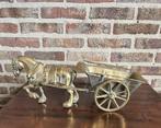 Paard en wagen in Messing, Antiek en Kunst, Antiek | Koper en Brons, Ophalen of Verzenden, Koper