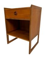 Vintage Arne Wahl Iversen bijzettafel Nachtkastje 60's teak, Ophalen, Gebruikt, Hout