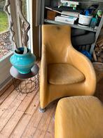 Iconische Fauteuil  Loge Gerard van den Berg Stoel + Hocker, Huis en Inrichting, Fauteuils, Gebruikt, Leer, Ophalen