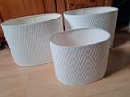 Witte Ikea lampenkappen, Huis en Inrichting, Lampen | Lampenkappen, Ophalen, Ovaal, Minder dan 25 cm