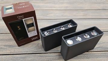 Set van 2 Konstsmide Chieri up down LED-wandlampen (8 x 1W) beschikbaar voor biedingen