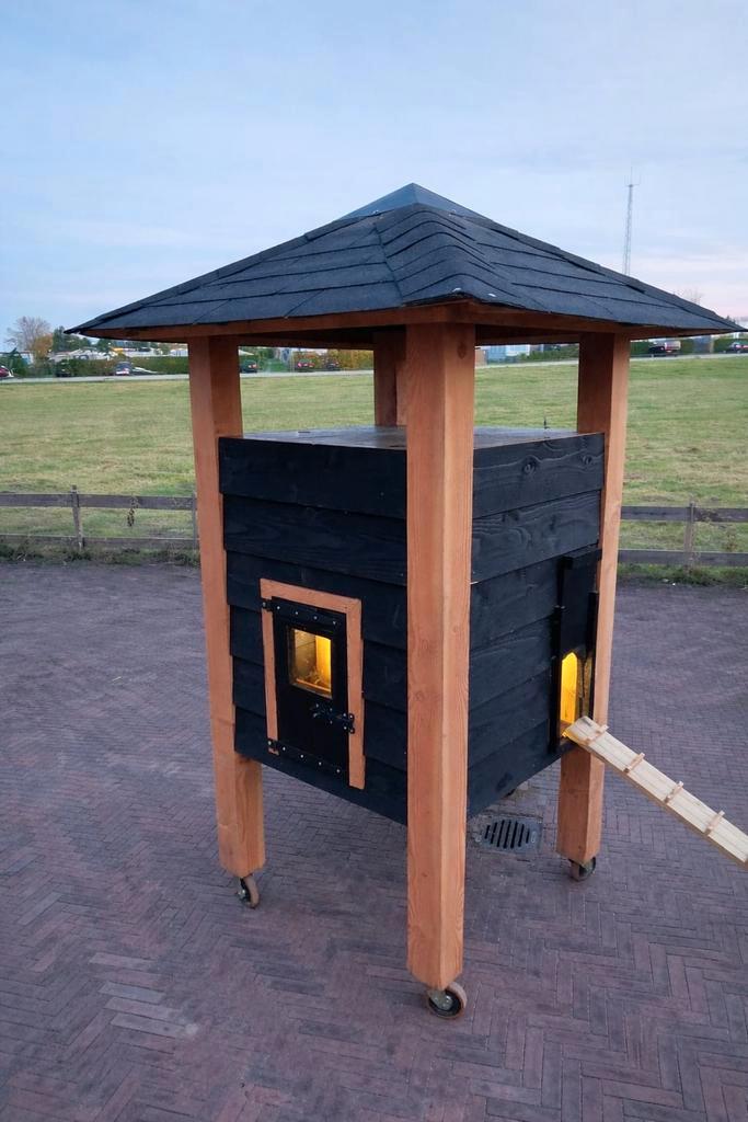 NIEUW! Hooiberg Kippenhok HENNIE met uitloop - 97x97x2.40, Dieren en Toebehoren, Pluimvee | Toebehoren, Nieuw, Kippenhok of Kippenren