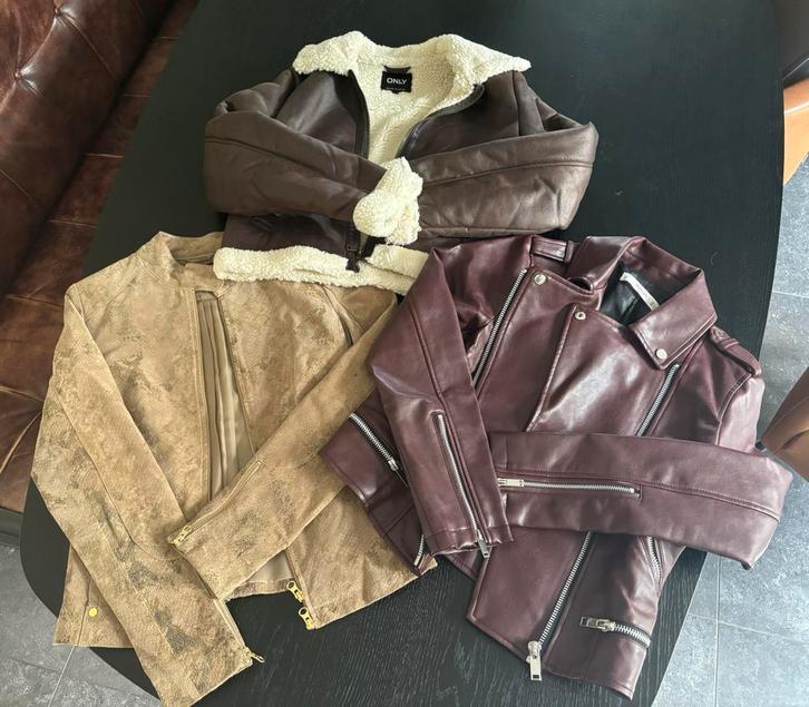 Drie jassen voor 49,95 (S/M), Kleding | Dames, Dames-kledingpakketten, Zo goed als nieuw, Ophalen