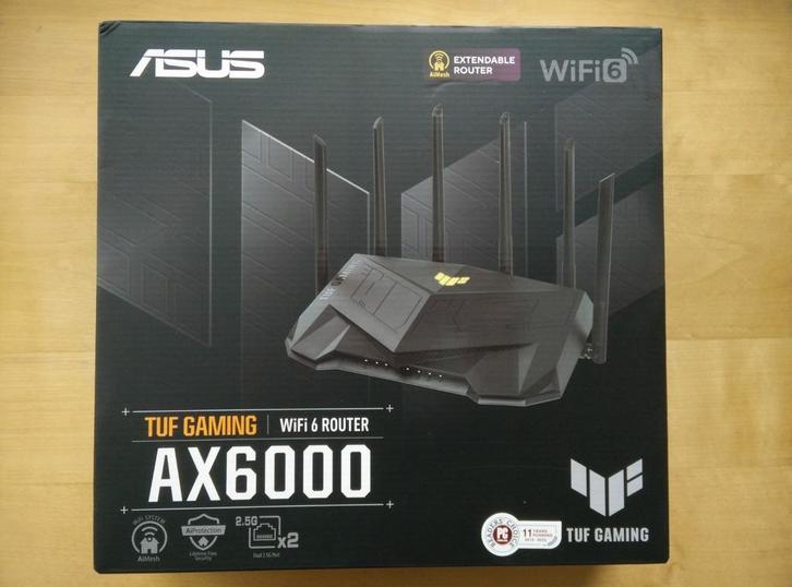 ASUS TUF GAMING ROUTER AX6000, WIFI 6 6000 Mbps, Computers en Software, Routers en Modems, Zo goed als nieuw, Router, Ophalen