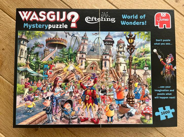 Wasgij Mystery Efteling Puzzel - 1000 stukjes, Hobby en Vrije tijd, Denksport en Puzzels, Zo goed als nieuw, Legpuzzel, 500 t/m 1500 stukjes