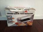 Tefal tosti- en wafelijzer, Ophalen of Verzenden, Uitneembare platen, Gebruikt