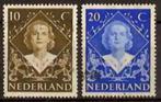 Nederland NVPH nr 506/7 gestempeld Inhuldiging 1948, Verzenden, Na 1940, Gestempeld