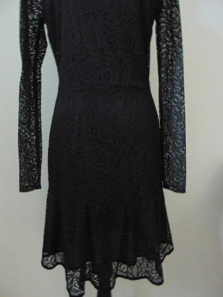 Zwarte kanten jurk van Michael Kors maat 38, Kleding | Dames, Jurken, Zo goed als nieuw, Maat 38/40 (M), Zwart, Boven de knie