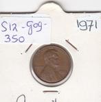 S12-G09-0350 Verenigde Staten 1 cent 1971  KM# 201 VF Lincol, Postzegels en Munten, Munten | Amerika, Losse munt, Verzenden, Noord-Amerika