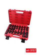 Wielslot demontage set 16-delig.

Merk Weber.

Type WT-3157., Ophalen of Verzenden