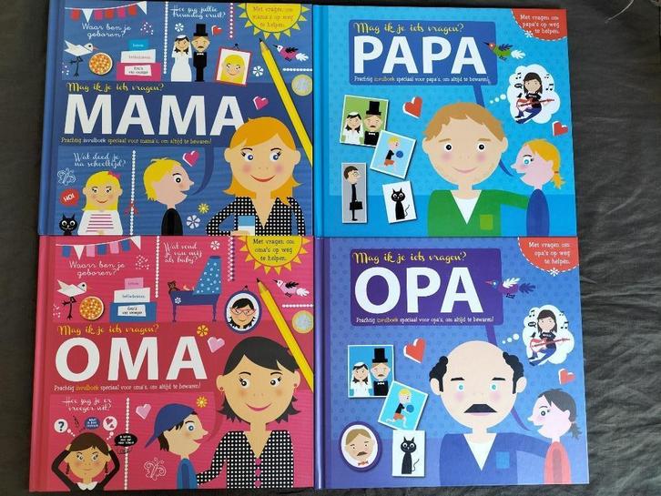 Mag ik je iets vragen? Mama / Papa / Opa (oma is verkocht), Boeken, Zwangerschap en Opvoeding, Zo goed als nieuw, Opvoeding tot 6 jaar