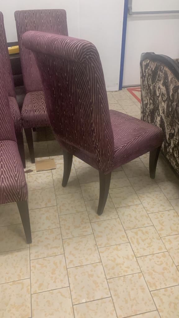 4 Eetkamerstoelen met Zebra Patroon, Huis en Inrichting, Stoelen, Gebruikt, Vijf, Zes of meer stoelen, Hout, Overige kleuren, Ophalen