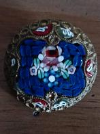 Vintage Italiaanse micromosaic broche, Ophalen of Verzenden, Gebruikt, Overige materialen