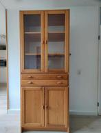 Houten buffetkast met glazen deuren, Antiek en Kunst, Ophalen