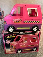 Barbie - Campmobil, Kinderen en Baby's, Speelgoed | Speelgoedvoertuigen, Ophalen, Zo goed als nieuw