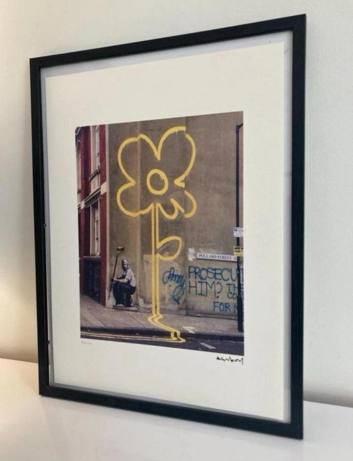 BANKSY: litho met certificaat, Antiek en Kunst, Kunst | Litho's en Zeefdrukken, Ophalen of Verzenden