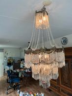 Antieke grote plafondlamp met pegels. Reservepegels. Erfenis, Huis en Inrichting, Lampen | Kroonluchters, Ophalen of Verzenden