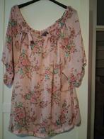 Roze Bloemen tuniek⁸- Zidane - XL, Maat 46/48 (XL) of groter, Ophalen of Verzenden, Zo goed als nieuw, Roze