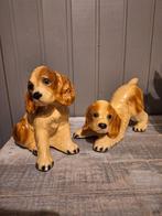 Vintage spaniel puppy's beelden, Antiek en Kunst, Ophalen of Verzenden