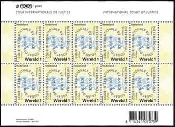 Nederland Dienst V63 postfris Cour Int. de Justice 2011 beschikbaar voor biedingen