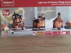 3 geschakelde kersthuisjes, Diversen, Kerst, Ophalen of Verzenden, Gebruikt
