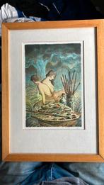 Aquarel Jos Vecht, Antiek en Kunst, Ophalen of Verzenden