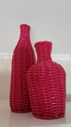Decoratie flessen., Huis en Inrichting, Woonaccessoires | Vazen, Overige kleuren, Ophalen of Verzenden, Minder dan 50 cm, Glas