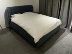 IKEA TUFJORD Gestoffeerd bed (160x200) 4 lades incl. matras, Huis en Inrichting, Ophalen, Blauw, Tweepersoons, Zo goed als nieuw