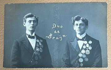 Oude foto Duo de Bruijn, Nijmegen +/-1935 beschikbaar voor biedingen
