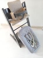 Stokke Tripp Trapp kinderstoel, met newbornset en babyset, Ophalen, Zo goed als nieuw, Meegroeistoel, Stoelverkleiner