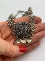 S643 Prachtig zilveren collier Noors ontwepr, Sieraden, Tassen en Uiterlijk, Antieke sieraden, Ophalen of Verzenden, Zilver, Ketting