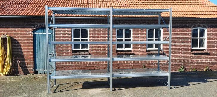 Metalsistem stelling 80cm diep/grootvakstelling zware ligger, Doe-het-zelf en Verbouw, Overige Doe-het-zelf en Verbouw, Gebruikt