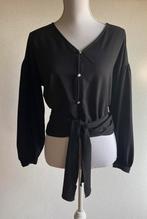 Zwarte Caroline Biss strikblouse maat 36, Zwart, Ophalen of Verzenden, Zo goed als nieuw, Maat 36 (S)