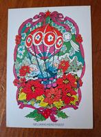 Vintage Kerstkaart - Anke de Boer - Gelukkig Kerstfeest, Antiek en Kunst, Curiosa en Brocante, Ophalen of Verzenden
