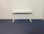 36 x Bureau Voortman (slinger), wit blad, 160 x 70 cm., Ophalen, In hoogte verstelbaar, Gebruikt, Bureau