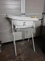 Bébé-jou babybadje op standaard met tummy tub en verkleiner, Ophalen, Zo goed als nieuw, Badje, Bébé-jou